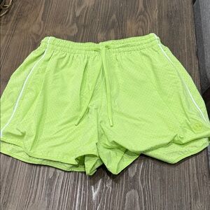 lululemon athletica Neon Green Athletic Shorts